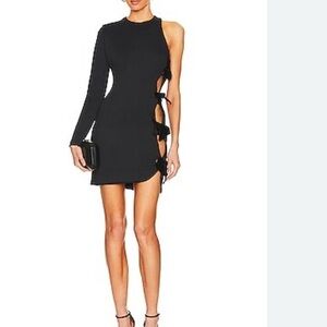 mini wine dress Celeste Wine Lace Party Mini Dress - US 2